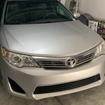 Toyota front bumper dent repair after