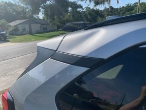fast dent repair on roof of suv - before 2023