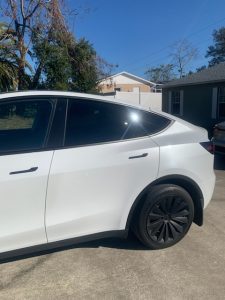 tesla suv dent repair after